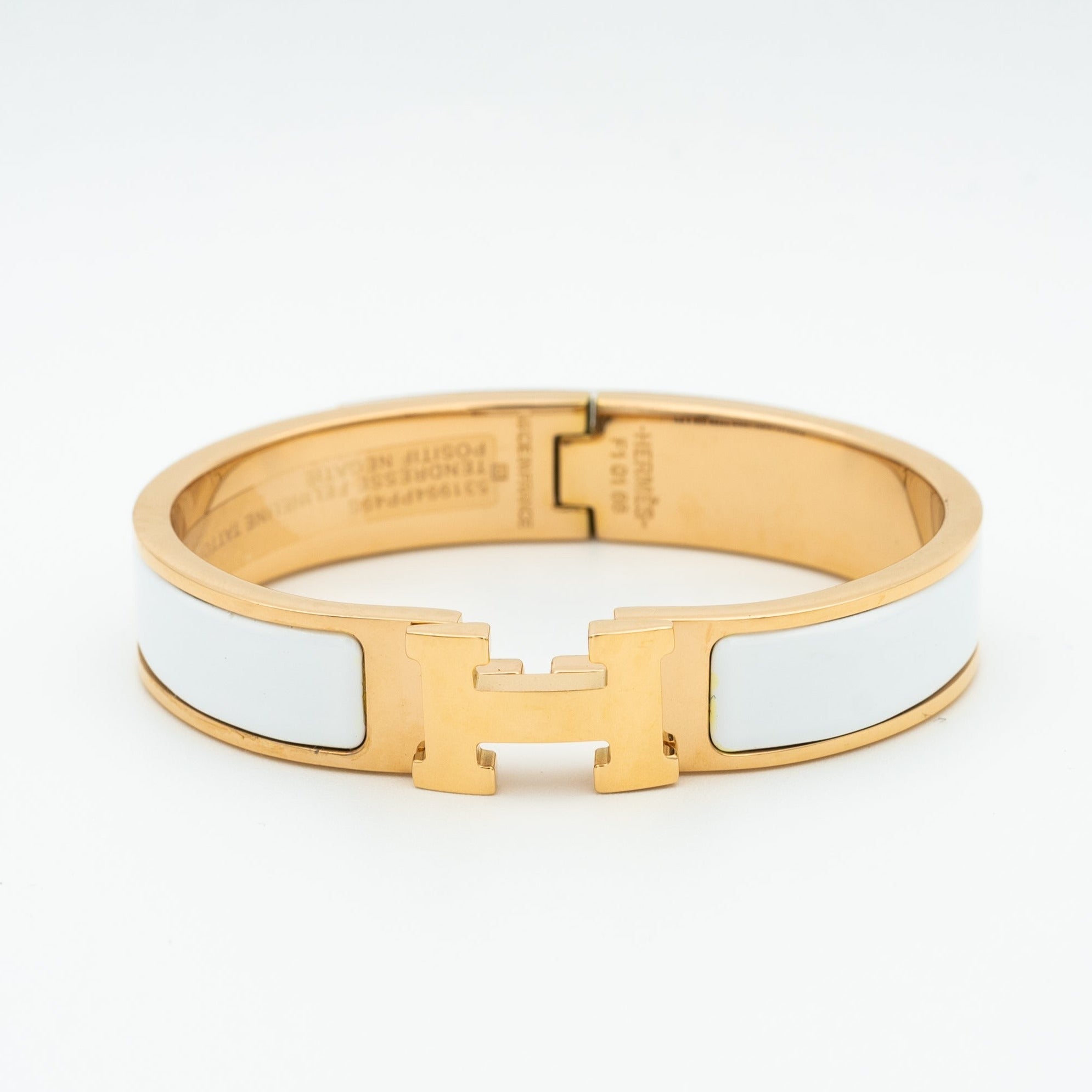[Clover Jewelry]H WHITE BRACELET