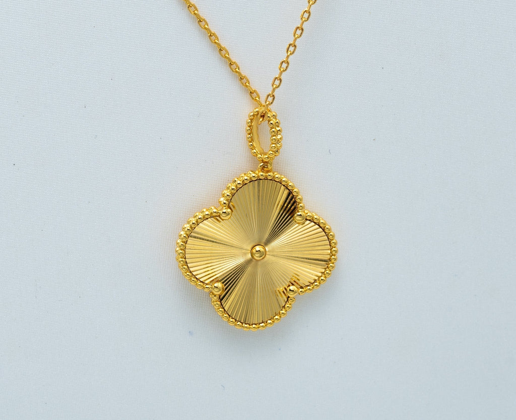 [Clover Jewelry]KLEEBRE-HALSKE 25MM ANHÄNGER GOLD