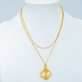 [Clover Jewelry]KLEEBRE-HALSKE 25MM ANHÄNGER GOLD