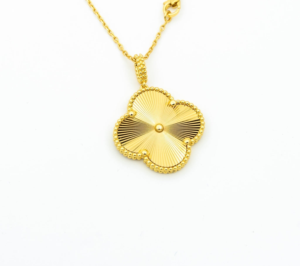 [Clover Jewelry]KLEEBRE-HALSKE 25MM ANHÄNGER GOLD