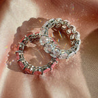 [Clover Jewelry]クッションカットテニスリング