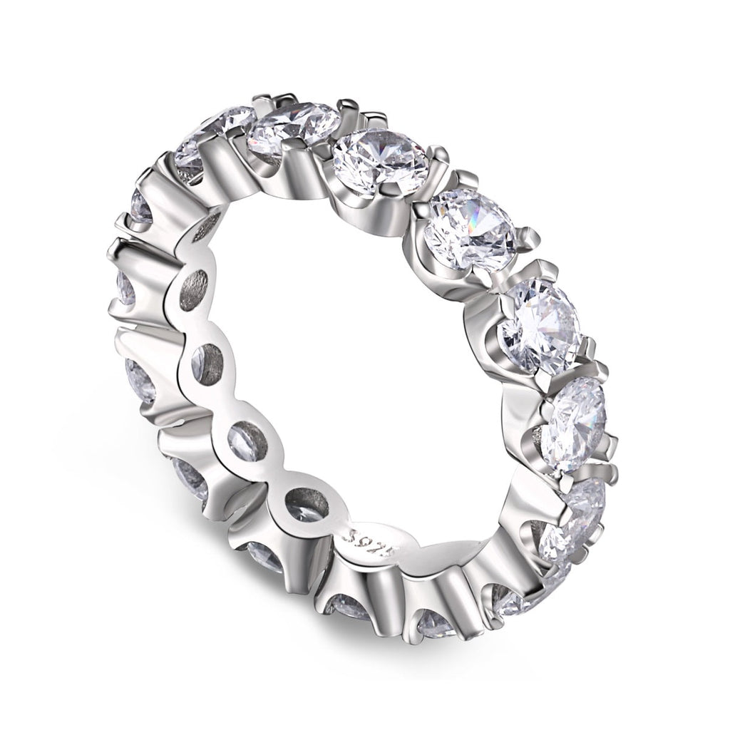[Clover Jewelry]エタニティ ラウンドカット テニスリング