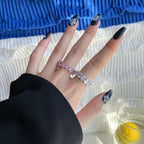 [Clover Jewelry]クッションカットテニスリング
