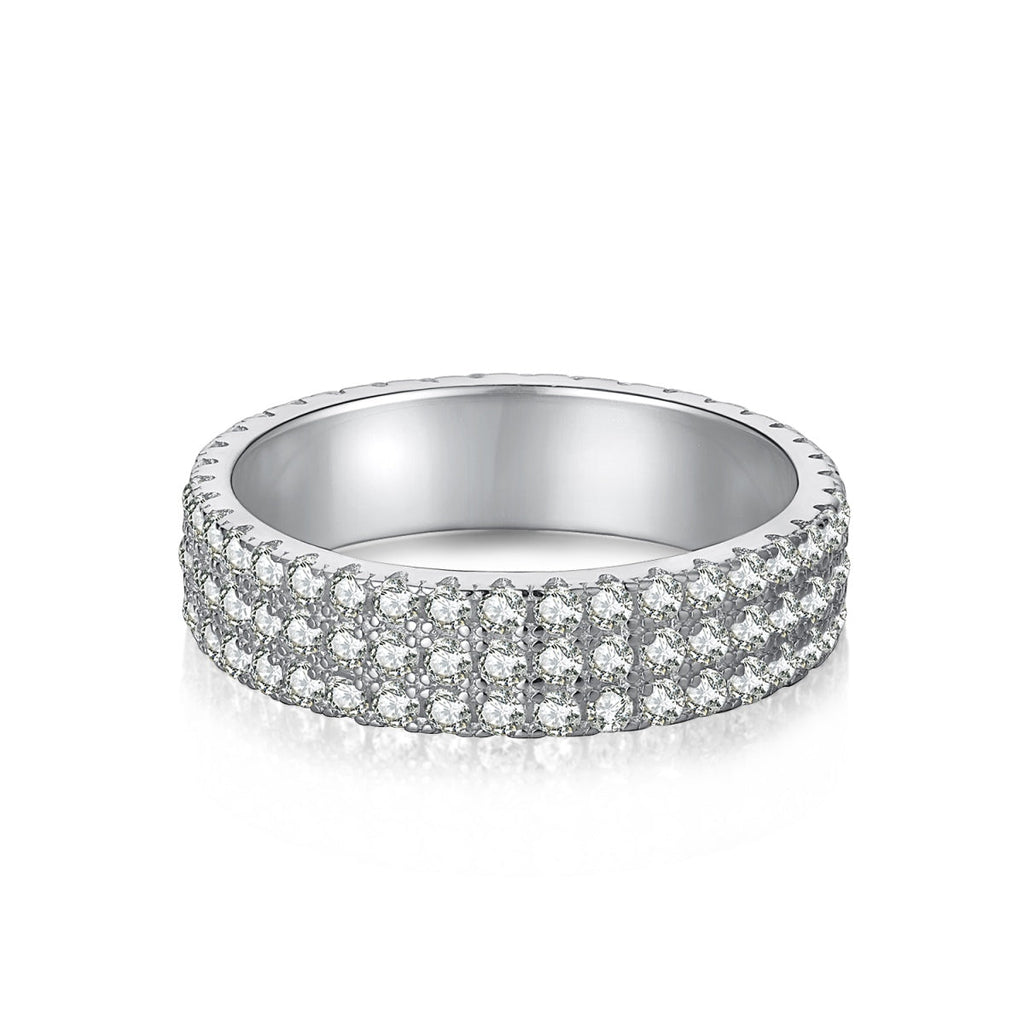 [Clover Jewelry]ラウンドカット テニスリング