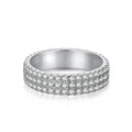 [Clover Jewelry]ラウンドカット テニスリング