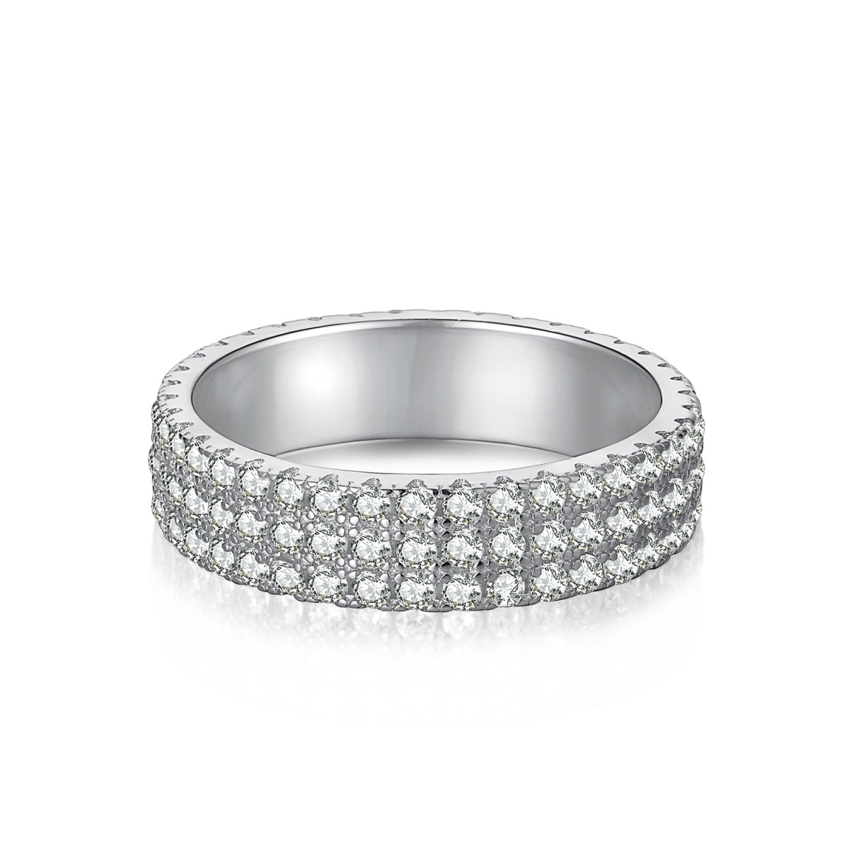 [Clover Jewelry]ラウンドカット テニスリング