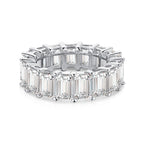 [Clover Jewelry]0.75 Carat Elegant Emerald Cut Tennis Ring