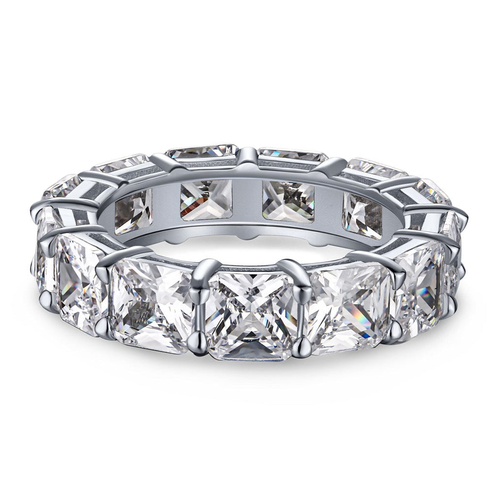 [Clover Jewelry]エレガント プリンセスカット テニスリング