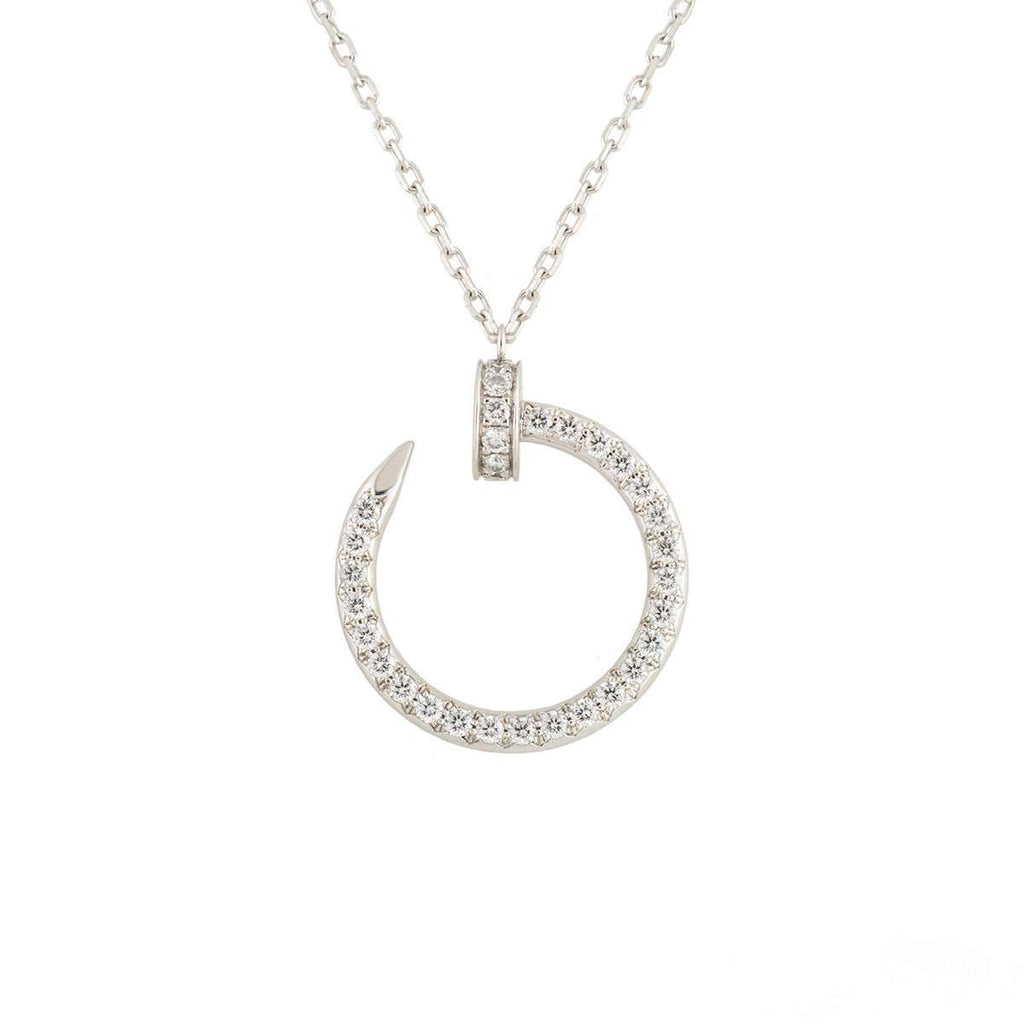 [Clover Jewelry]ジュスト ネックレス シルバー ダイヤモンド