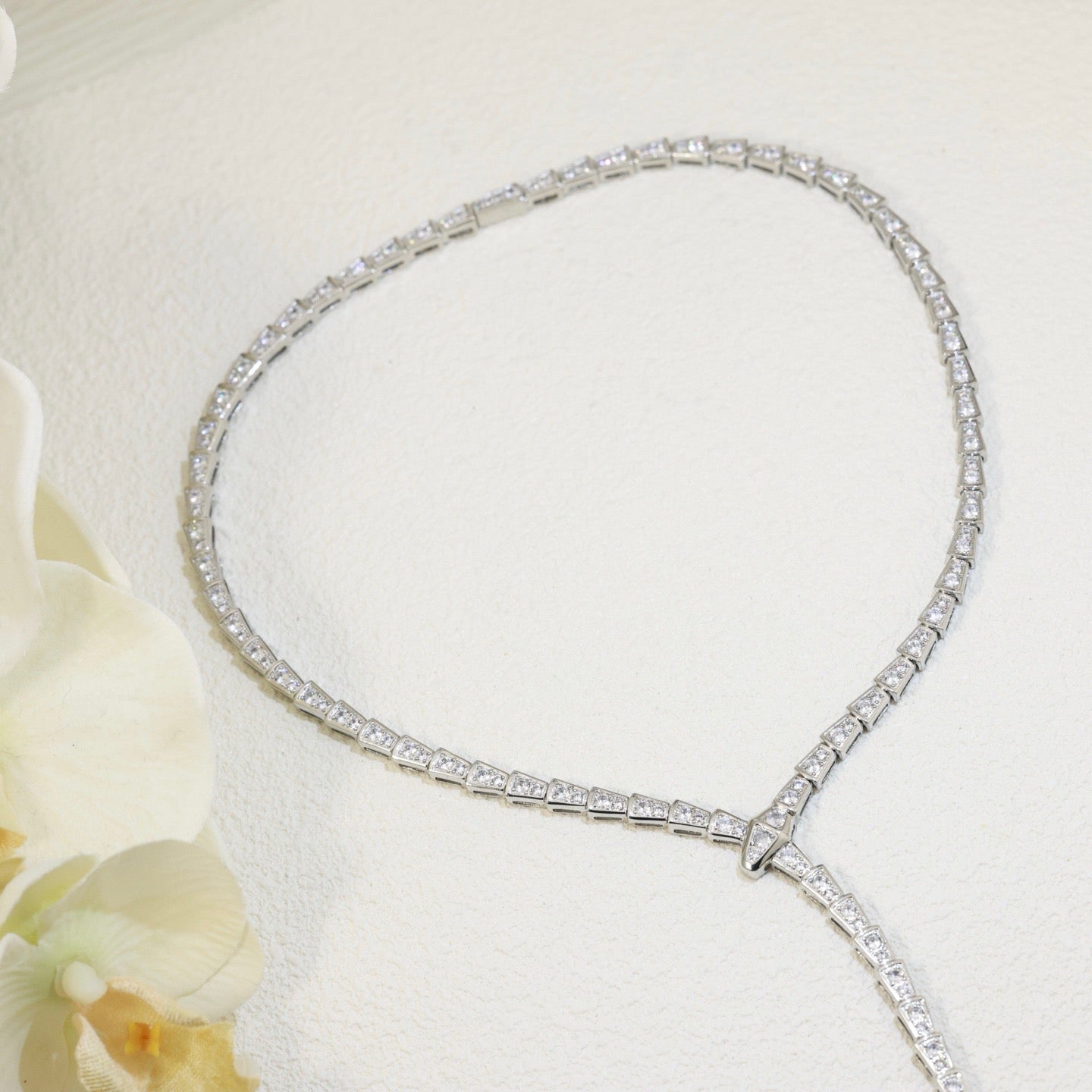 [Clover Jewelry]SERPENTI NECKLACE SILVER DIAMOND