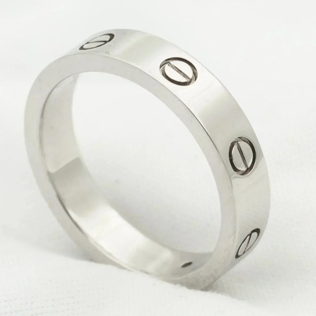 [Clover Jewelry]LOVE RING 4MM 1 DIAMOND SILVER