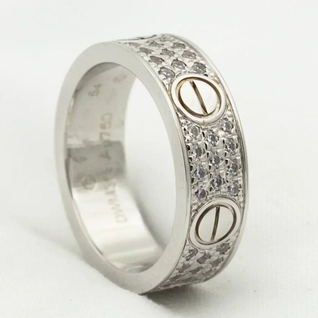 [Clover Jewelry]LIEBESRING 5.5MM DIAMANTEN BESETZT