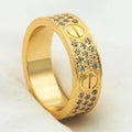 [Clover Jewelry]LIEBESRING 5.5MM DIAMANTEN BESETZT