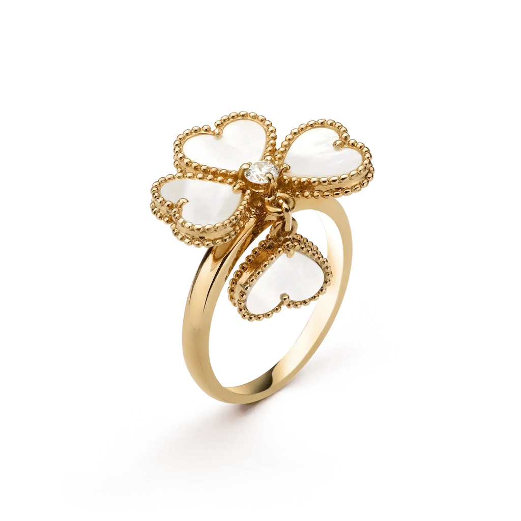 [Clover Jewelry]SWEET CLOVER WHITE MOP RING