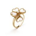 [Clover Jewelry]SWEET CLOVER WHITE MOP RING