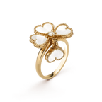 [Clover Jewelry]SWEET CLOVER WHITE MOP RING