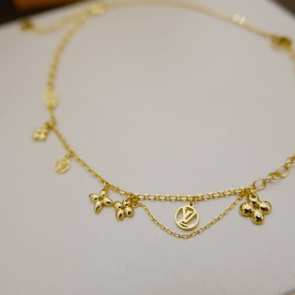 [Clover Schmuck]BLOOMING SUPPLE HALSKETTE MESSING