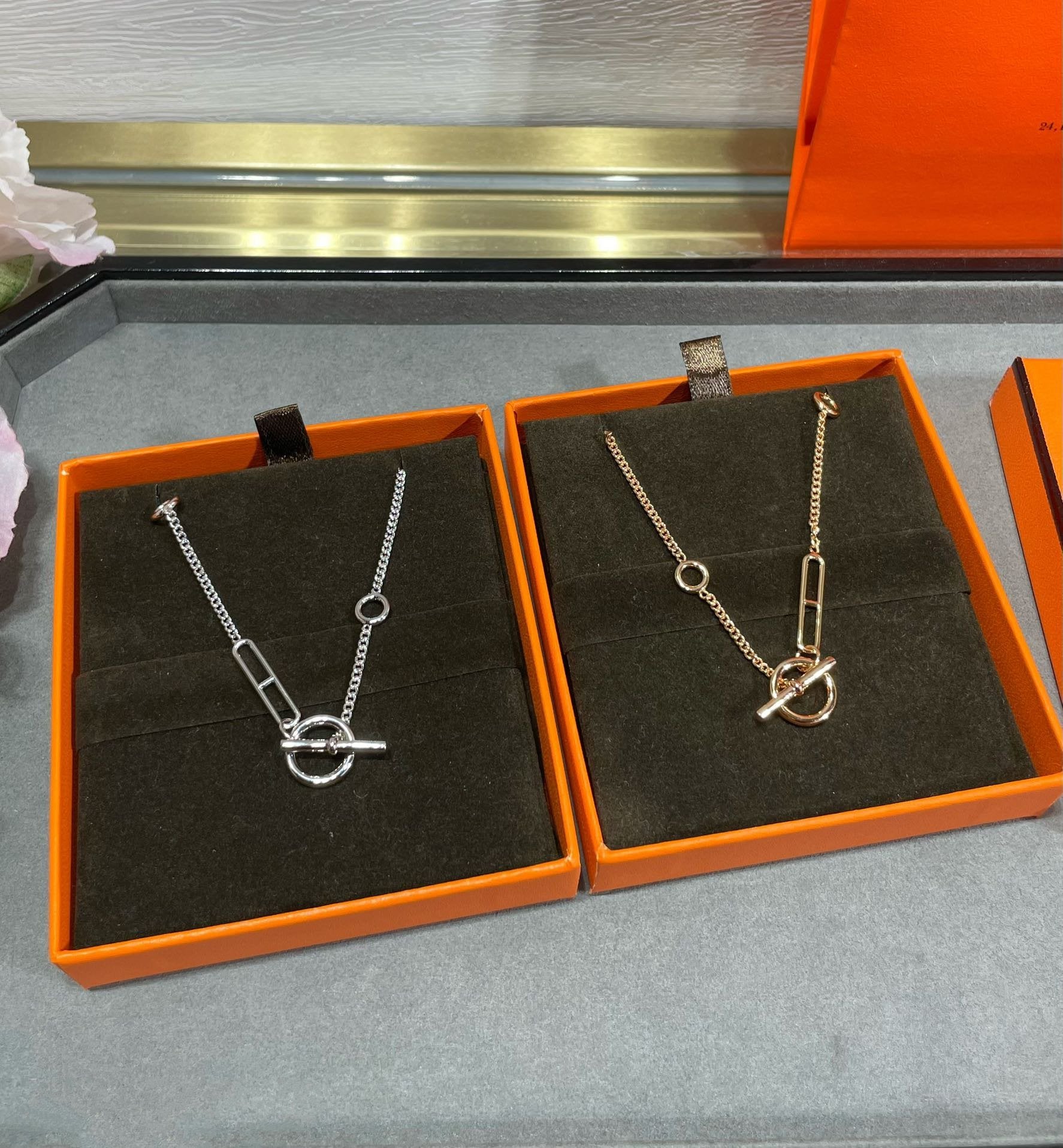 [Clover Jewelry]HM STERLING ANKERKETTE HERZ