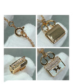 [Clover Jewelry]H CIRCE MOISSANITE PENDANT NECKLACE GOLD