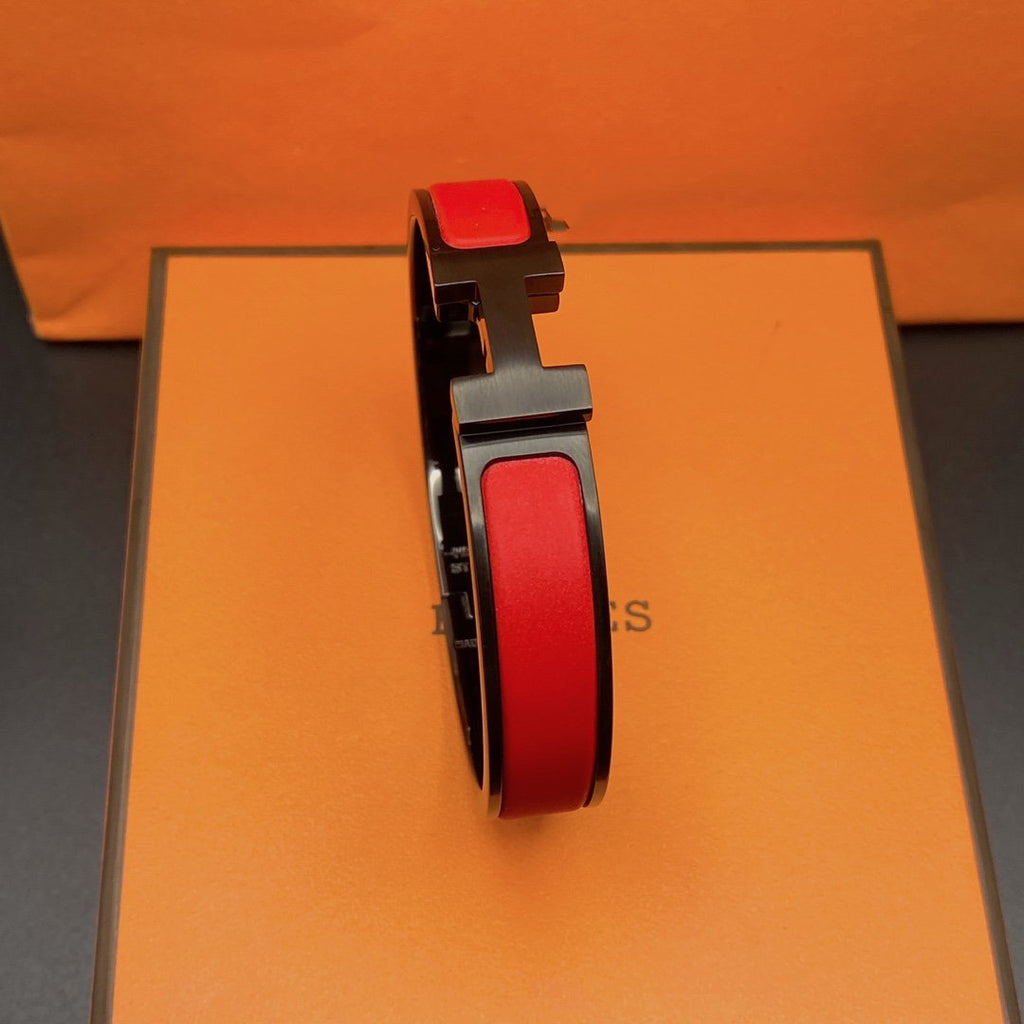 [Clover Jewelry]CLIC HM SO BLACK RED BRACELET