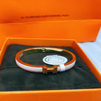 [Clover Jewelry]CLASSIC HM CLIC  PINK 8MM ENAMEL BRACELET
