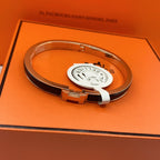 [Clover Jewelry]CLASSIC HM CLIC BLACK 8MM ENAMEL BRACELET