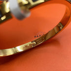 [Clover Jewelry]CLASSIC HM CLIC BLACK 8MM ENAMEL BRACELET