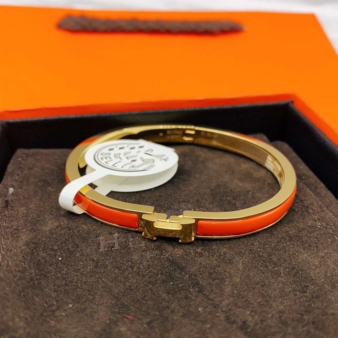 [Clover Jewelry]CLASSIC HM CLIC RED 8MM ENAMEL BRACELET