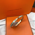 [Clover Jewelry]CLASSIC HM CLIC GREEN 8MM ENAMEL BRACELET