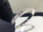 [Clover Jewelry]HM KELLY ARMREIF IN SILBER UND VOLLER DIAMANTENPFLASTERUNG
