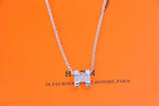 [Clover Jewelry]HM NECKLACE H LETTER OVAL SERIES
