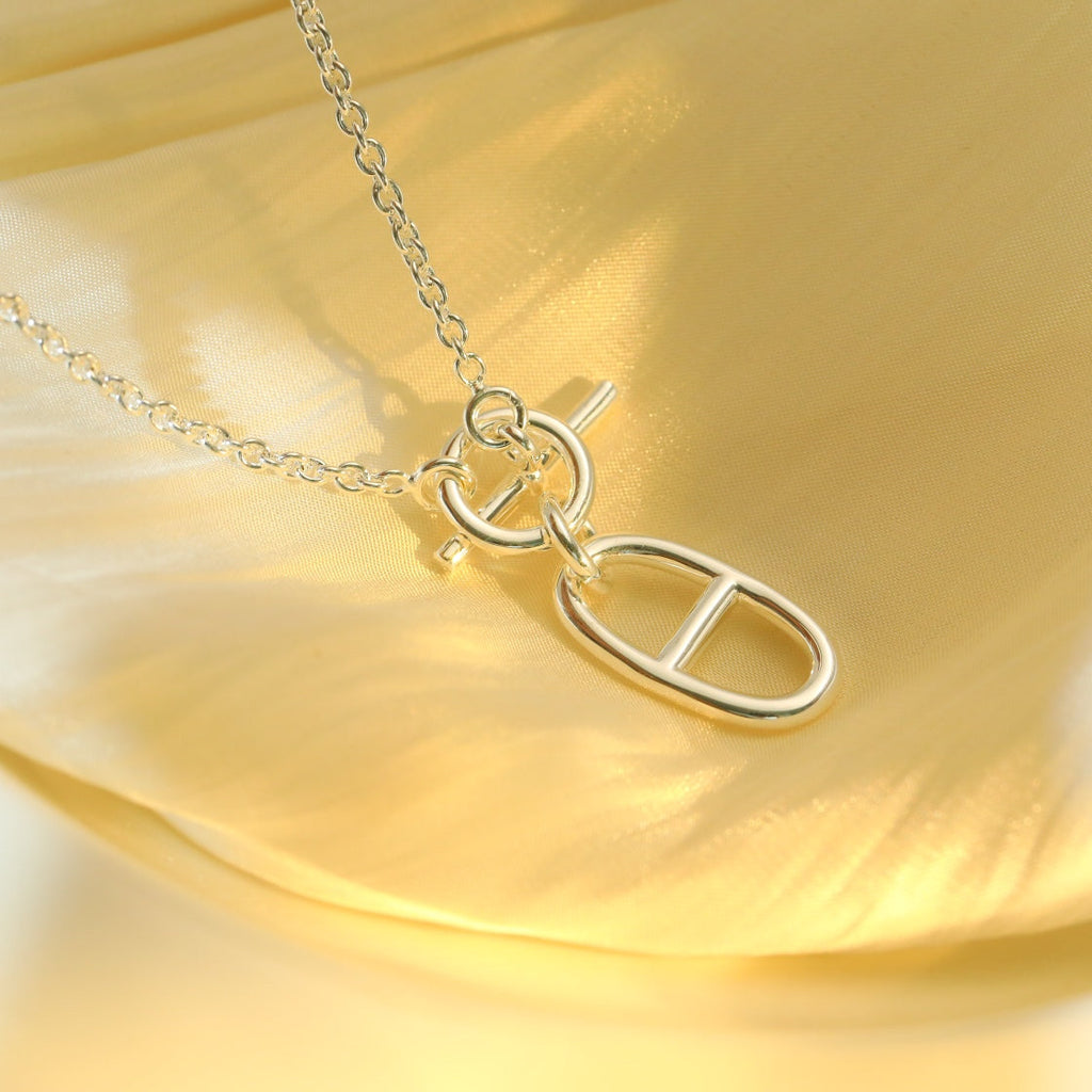 [Clover Jewelry]HM CHAINE D'ANCRE PENDANT NECKLACE STERLING SILVER