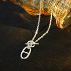 [Clover Jewelry]HM CHAINE D'ANCRE PENDANT NECKLACE STERLING SILVER