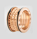 [Clover Jewelry]ZERO 1 ROCK BLACK CERAMIC PINK GOLD LARGE MODEL