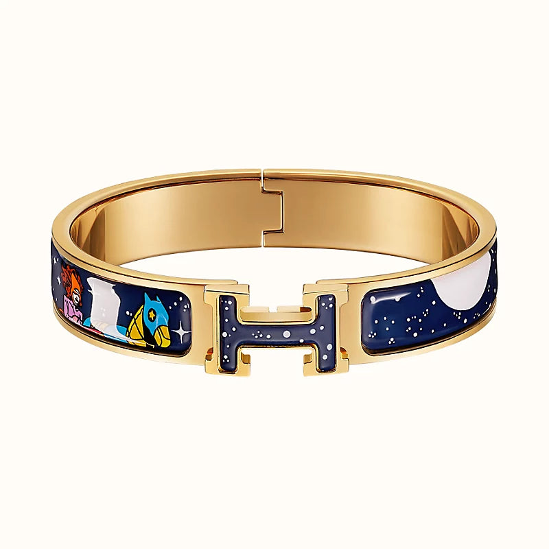 [Clover Jewelry]H STAR AND MOON BRACELET 12MM