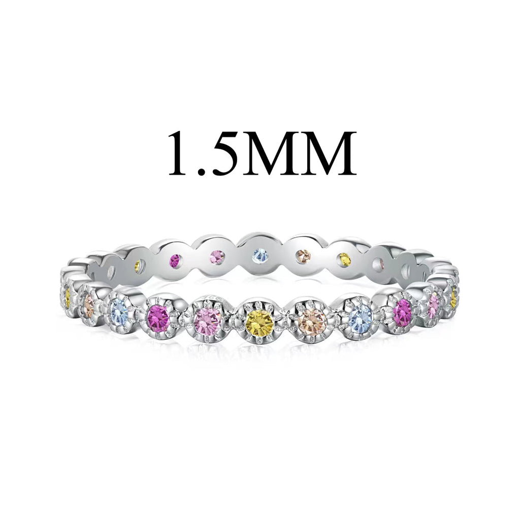 [Clover Jewelry]煌めくラウンドカットのデイリーリング