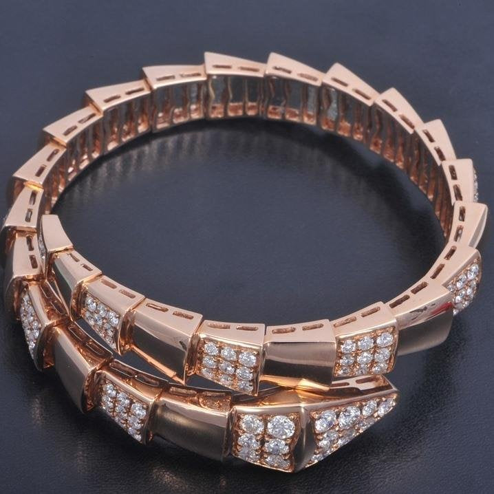 [Clover Jewelry]SERPENTI BRACELET PINK GOLD DIAMOND