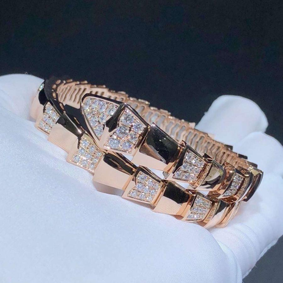 [Clover Jewelry]SERPENTI BRACELET PINK GOLD DIAMOND