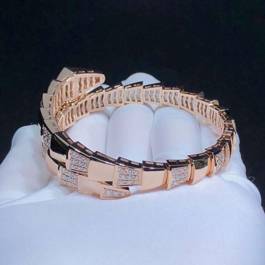 [Clover Jewelry]SERPENTI BRACELET PINK GOLD DIAMOND