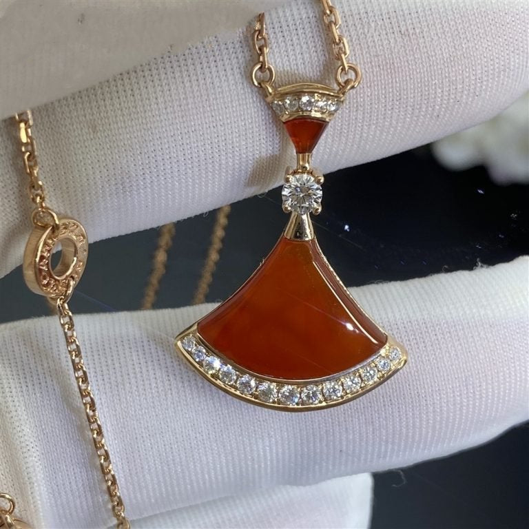 [Clover Jewelry]DREAM NECKLACE CARNELIAN DIAMOND