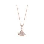 [Clover Jewelry]DREAM NECKLACE PINK GOLD FULL DIAMOND