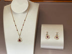 [Clover Jewelry]DREAM NECKLACE CARNELIAN DIAMOND PINK GOLD