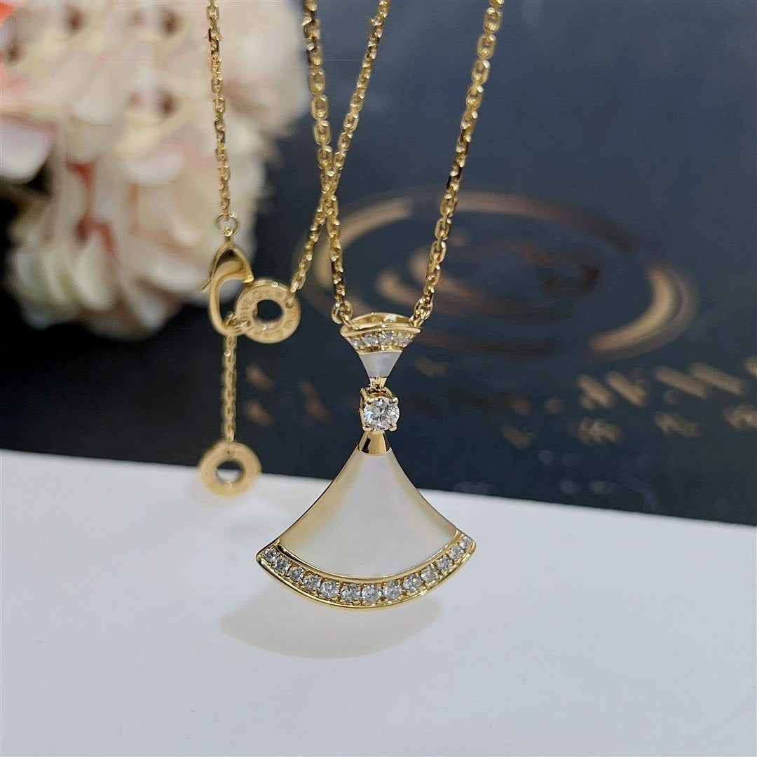 [Clover Jewelry]DREAM NECKLACE MOP GOLD DIAMOND