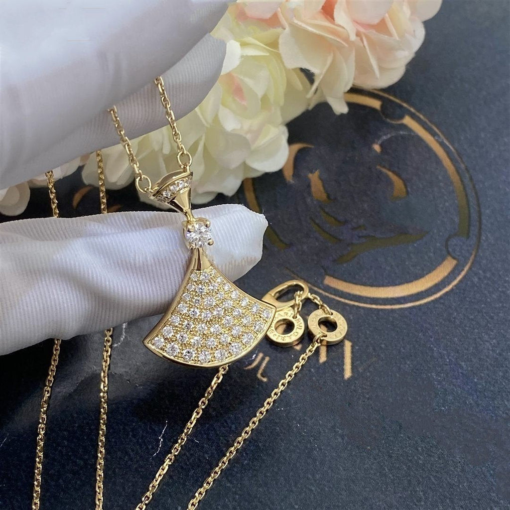 [Clover Jewelry]ドリームネックレス ゴールド フルダイヤモンド