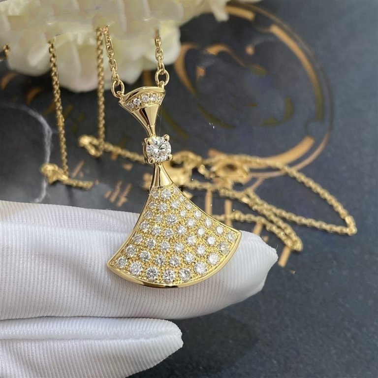 [Clover Jewelry]ドリームネックレス ゴールド フルダイヤモンド