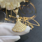 [Clover Jewelry]ドリームネックレス ゴールド フルダイヤモンド