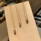 [クローバージュエリー]セルペンティ ダイヤモンドペンダントネックレス