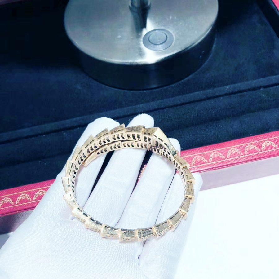 [Clover Jewelry]SERPENTI BRACELET 8MM PINK GOLD DIAMOND