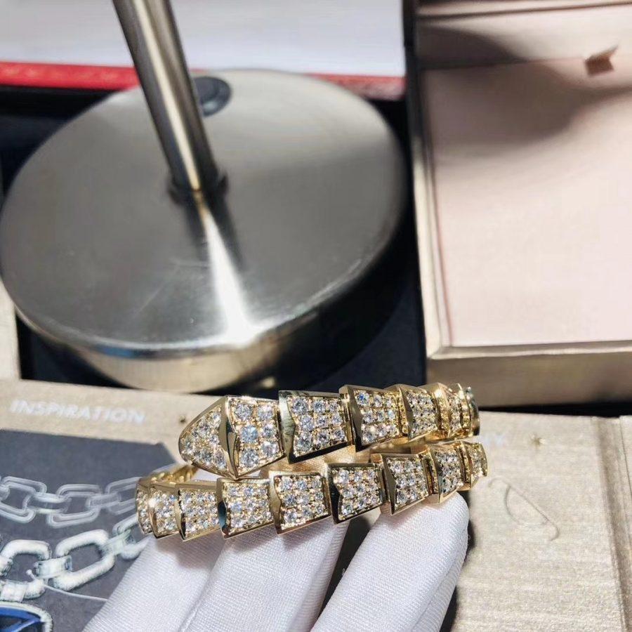 [Clover Jewelry]SERPENTI BRACELET 8MM GOLD DIAMOND
