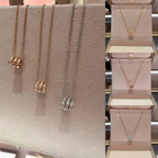 [Clover Jewelry]SERPENTI  NECKLACE DOUBLE RING DIAMOND